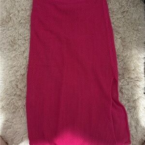 Chic Fuchsia Pencil Skirt